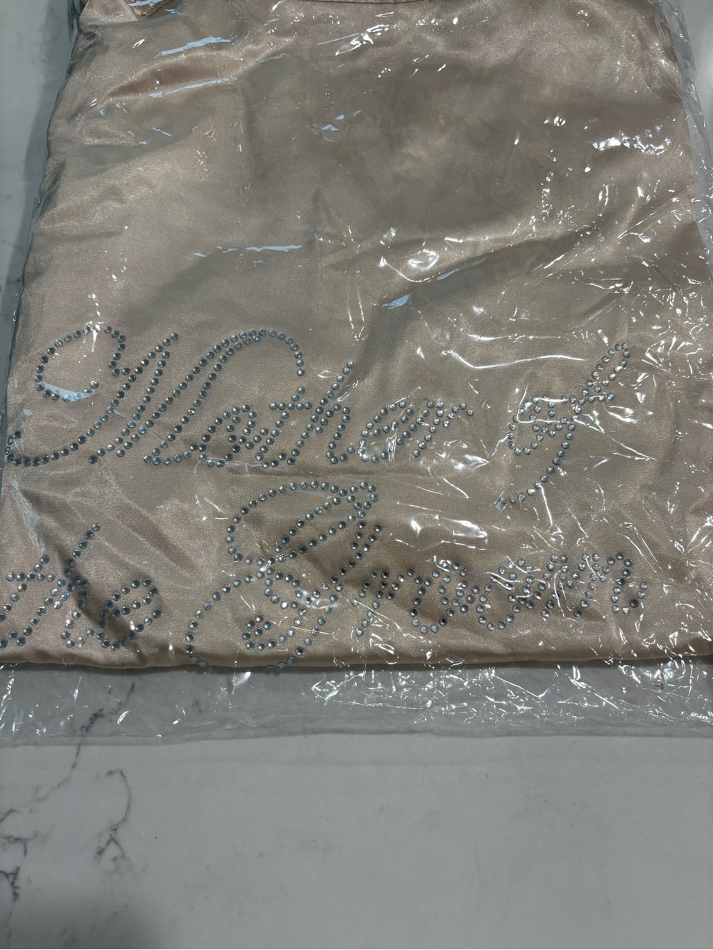 Embellished Nude “ Mother of the Groom “ Robe